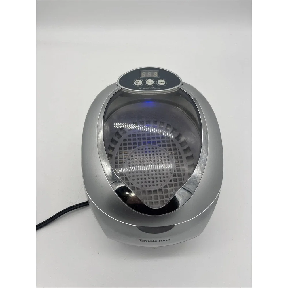Brookstone Ultrasonic Jewelry DVD Cleaner Eyeglass Watches More Cleaner CD-7830A